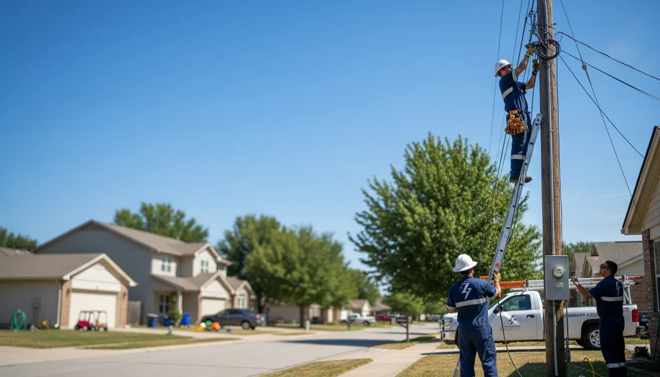 Residential electrician providing installation services in Warba, MN